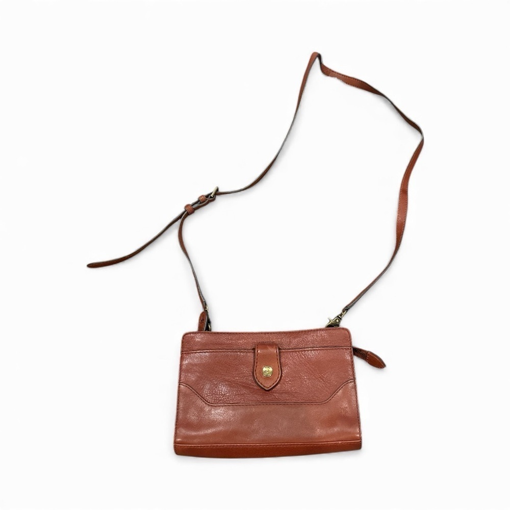 Fyre Chic Tan Leather Crossbody Bag - Picture 3 of 8